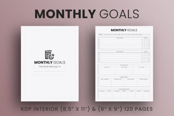 Download Monthly Goals - Kdp Interior - Kdp Collection