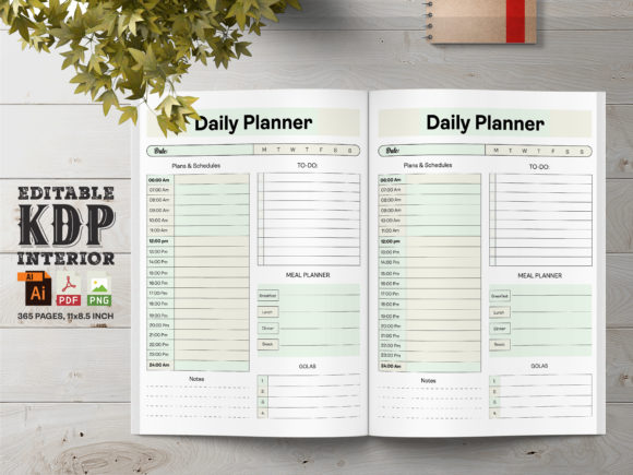 Download Daily Planner Printable Book &amp; KDP - Kdp Collection