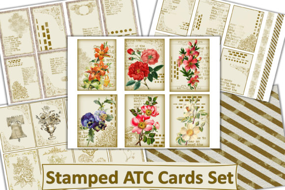 Download Printable Vintage ATC Cards 28 Set - Vintage Collection
