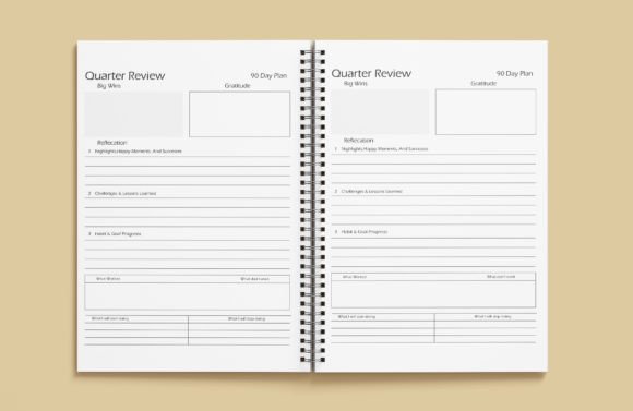 Download Daily Quarter Review Planer Kdp Interior - Kdp Collection