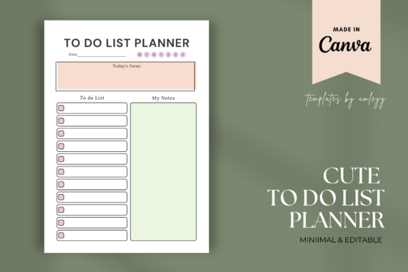 Download Cute to-Do List Planner Template – Canva - Premium Resources