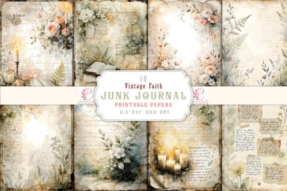 Download Vintage Faith Junk Journal Pages - Vintage Collection