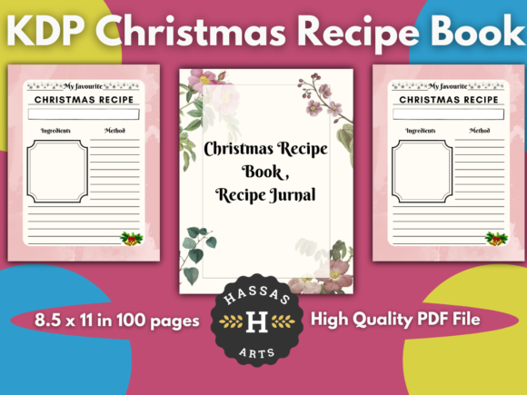 Download KDP Planner Christmas Recipe Book 100 P - Kdp Collection