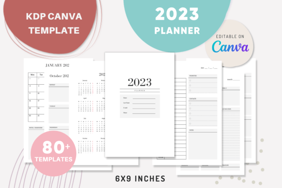 Download CANVA KDP 2023 Planner Templates - Kdp Collection