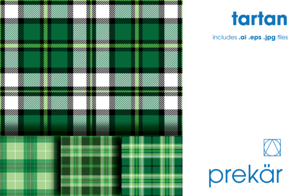Download Tartan No.22 (Green, Four Pack) - Tartan Collection