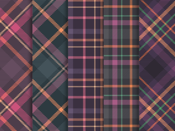 Download Tartan Halloween Seamless Patterns - Tartan Collection