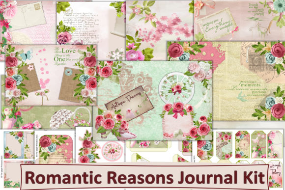 Download Vintage Romantic Journal Kit + Ephemera - Vintage Collection