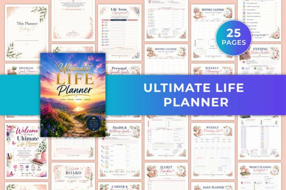 Download Ultimate Life Planner KDP Graphic - Kdp Collection