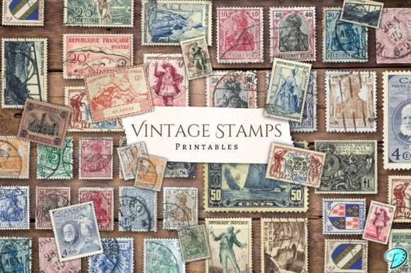 Download Vintage Stamps Printables - Vintage Collection