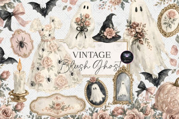 Download Vintage Ghost Halloween Clipart - Vintage Collection