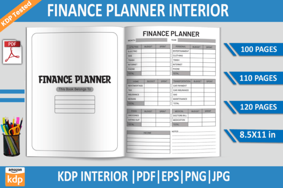 Download Finance Planner| KDP Interior Template - Kdp Collection