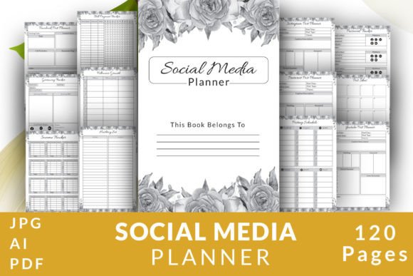 Download Social Media Planner KDP Interiors - Kdp Collection