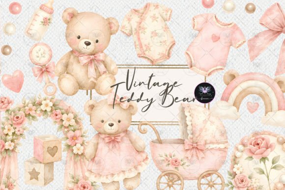 Download Vintage Teddy Bear Clipart - Vintage Collection