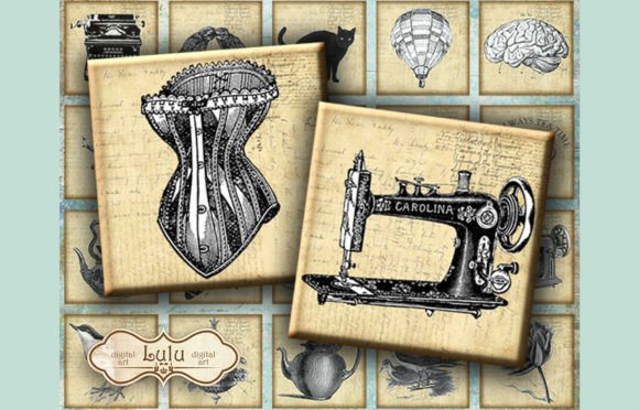 Download Vintage Stamps [40 Squares] - Vintage Collection