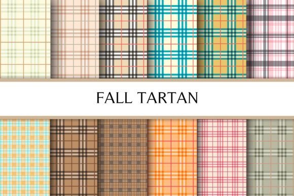 Download Fall Tartan Digital Paper - Tartan Collection