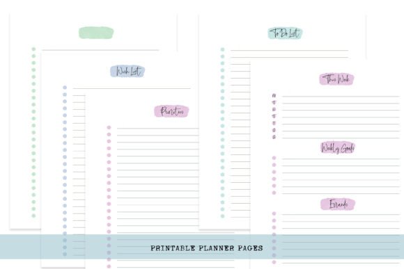 Download Pretty Printable Planner Pages - Pretty Collection