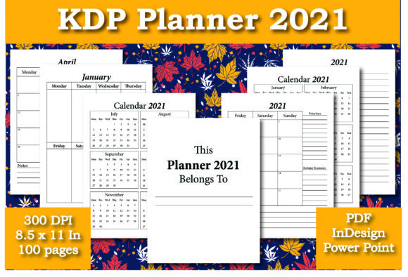 Download KDP Planner 2021 Interior - Kdp Collection