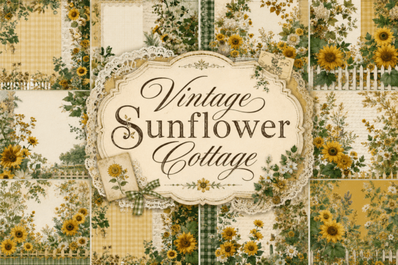 Download Vintage Sunflower Cottage Junk Journal - Vintage Collection