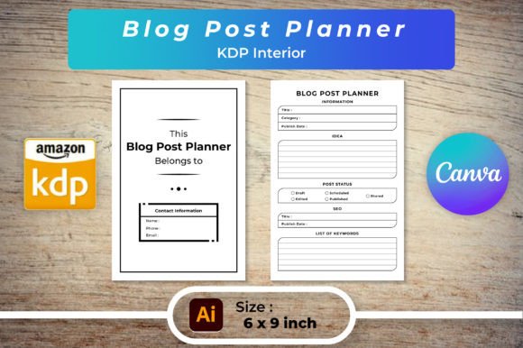 Download Blog Post Planner KDP Interior - Kdp Collection
