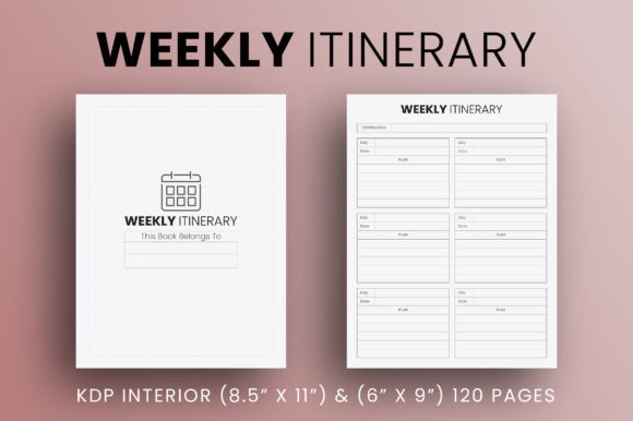 Download Weekly Itinerary - KDP Interior - Kdp Collection