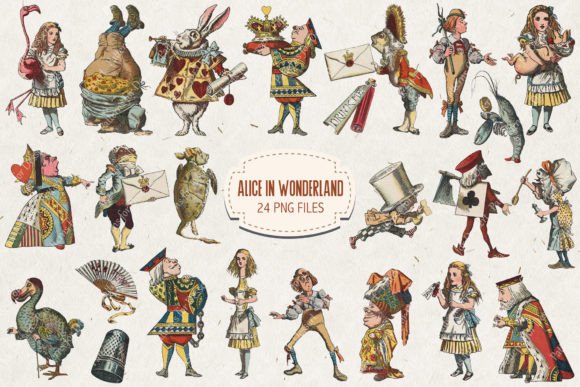 Download Vintage Alice in Wonderland Characters - Vintage Collection