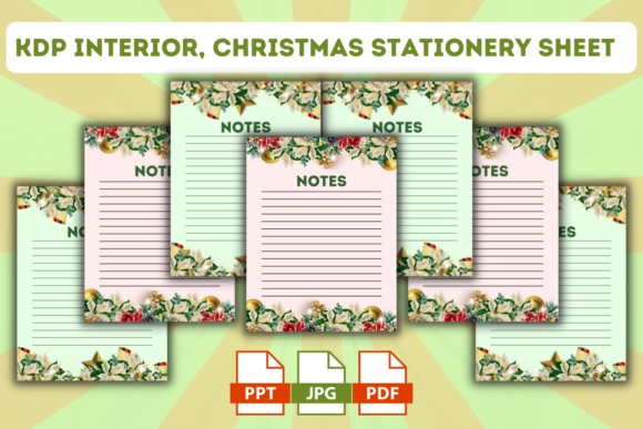 Download KDP Interior, Christmas Stationary Sheet - Kdp Collection