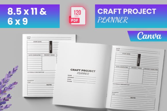 Download Craft Project Planner Canva (KDP) - Kdp Collection