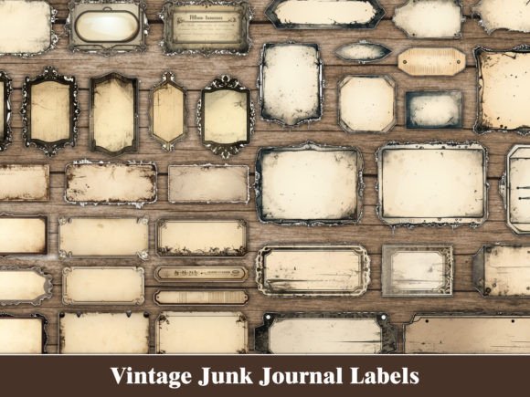 Download Vintage Tags Labels Junk Journal Kit - Vintage Collection