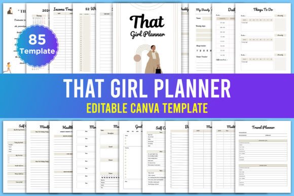 Download Editable That Girl Planner Canva Kdp - Kdp Collection