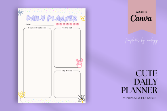 Download Kawaii Daily Planner Template | Cute - Premium Resources