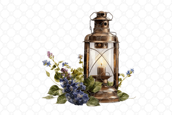 Download Oil Lamp PNG, Vintage Lantern PNG, 010 - Vintage Collection