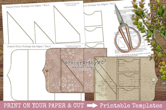 Download Folio Printable Template Vintage Vol.1 - Vintage Collection