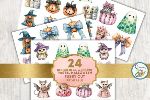 Download Fussy Cut: Vintage Watercolor Halloween - Vintage Collection