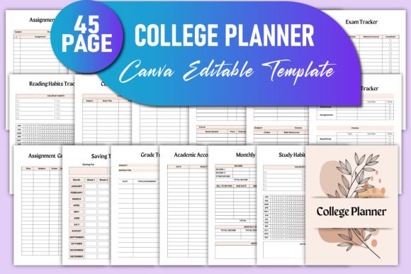 Download Editable College Planner Canva KDP - Kdp Collection