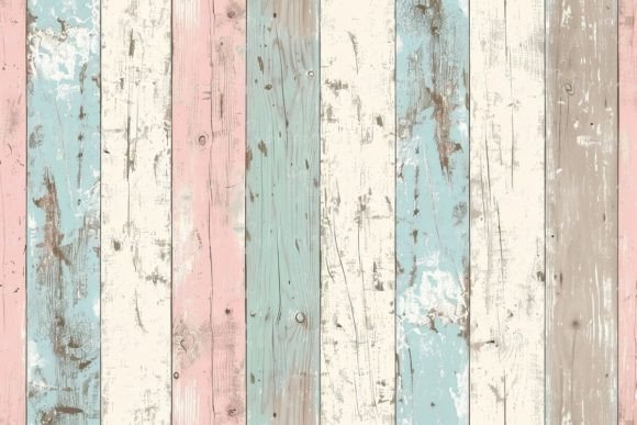 Download Vintage Pastel Wooden Planks Background - Vintage Collection