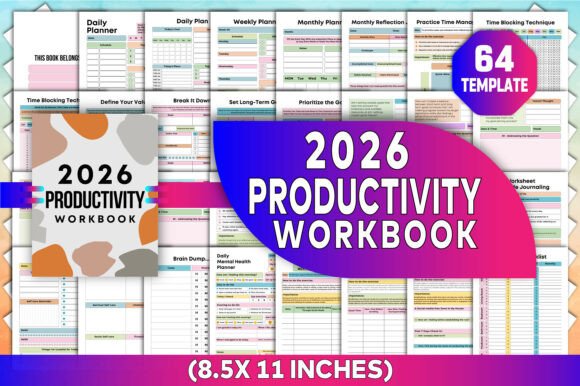 Download 2026 Productivity Workbook Canva Kdp - Kdp Collection