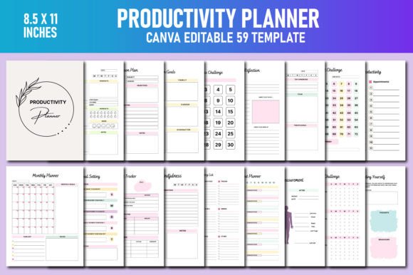 Download Productivity Planner Canva KDP - Kdp Collection