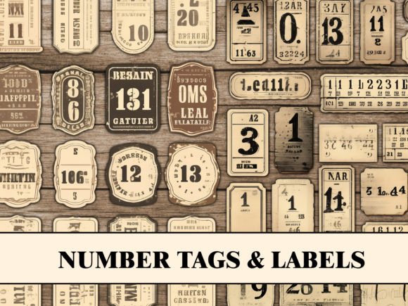 Download Vintage Tags Labels Junk Journal Kit - Vintage Collection