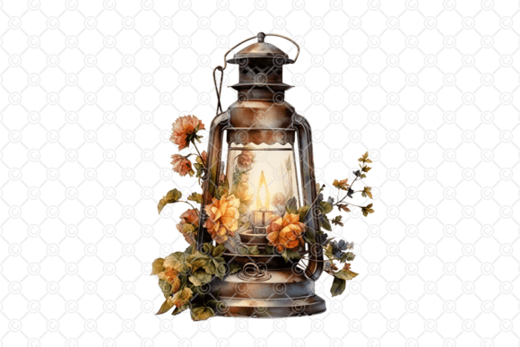 Download Oil Lamp PNG, Vintage Lantern PNG, 001 - Vintage Collection