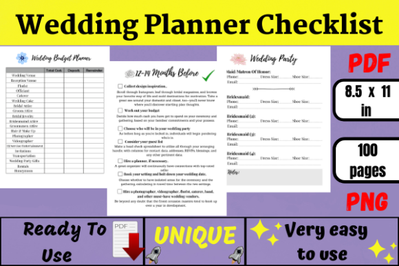Download Luxury Wedding Planner Checklist (KDP) - Kdp Collection