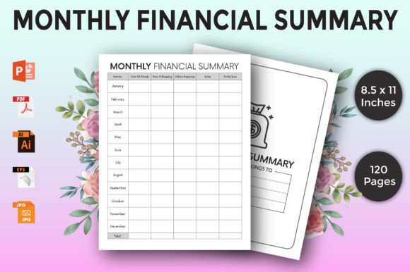Download Monthly Finance Planner - Kdp Interior - Kdp Collection