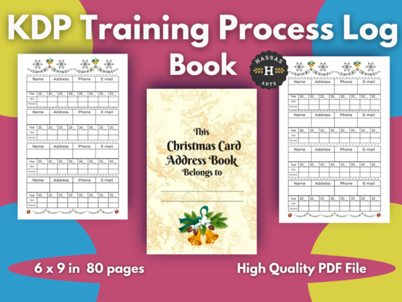 Download KDP Planner Christmas Card Address Book - Kdp Collection